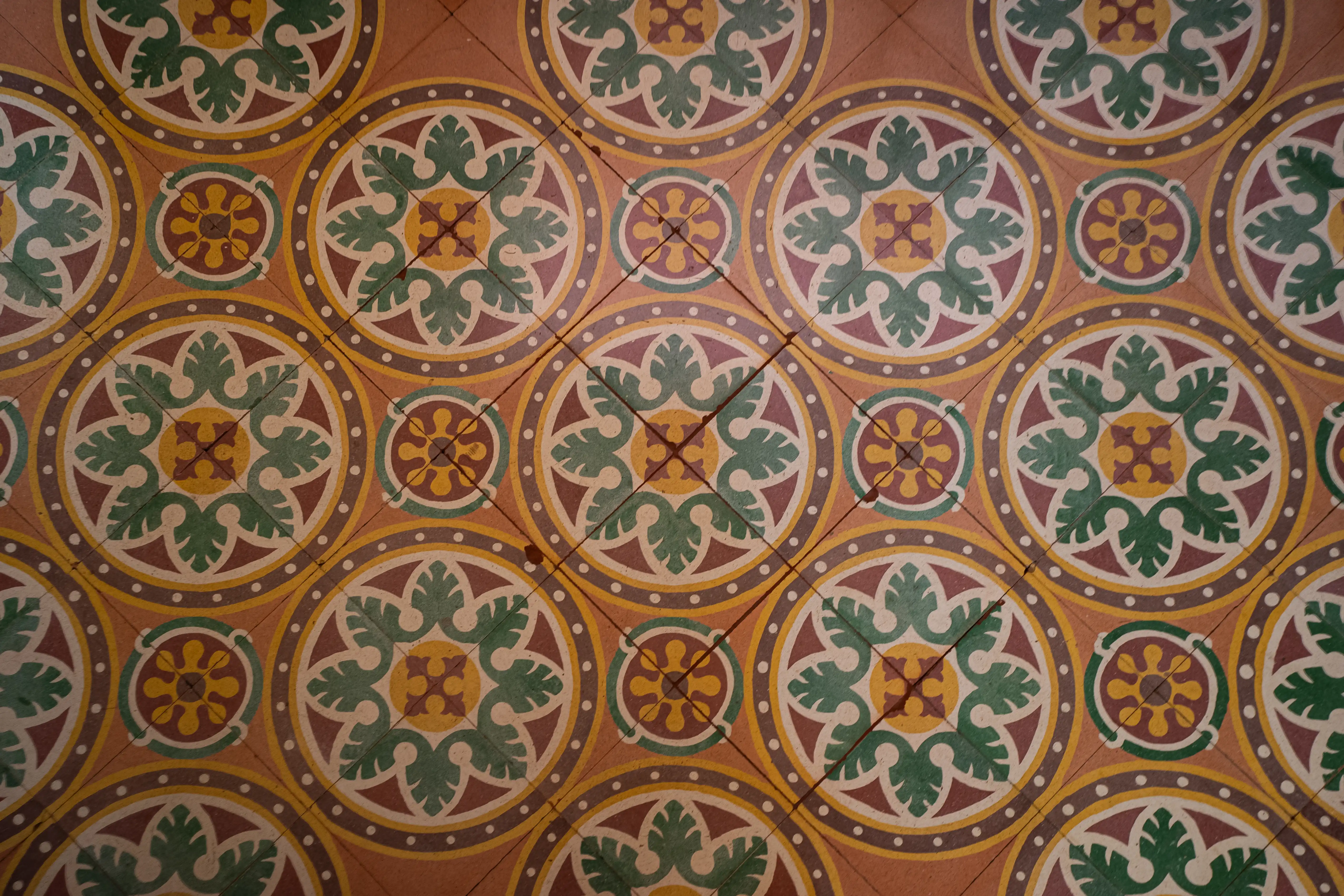 Detalle del pavimento ornamental